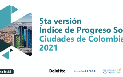 Mayo 2022. Resultados 5ta versión Índice de Progreso Social de Ciudades- IPS Ciudades 2021
